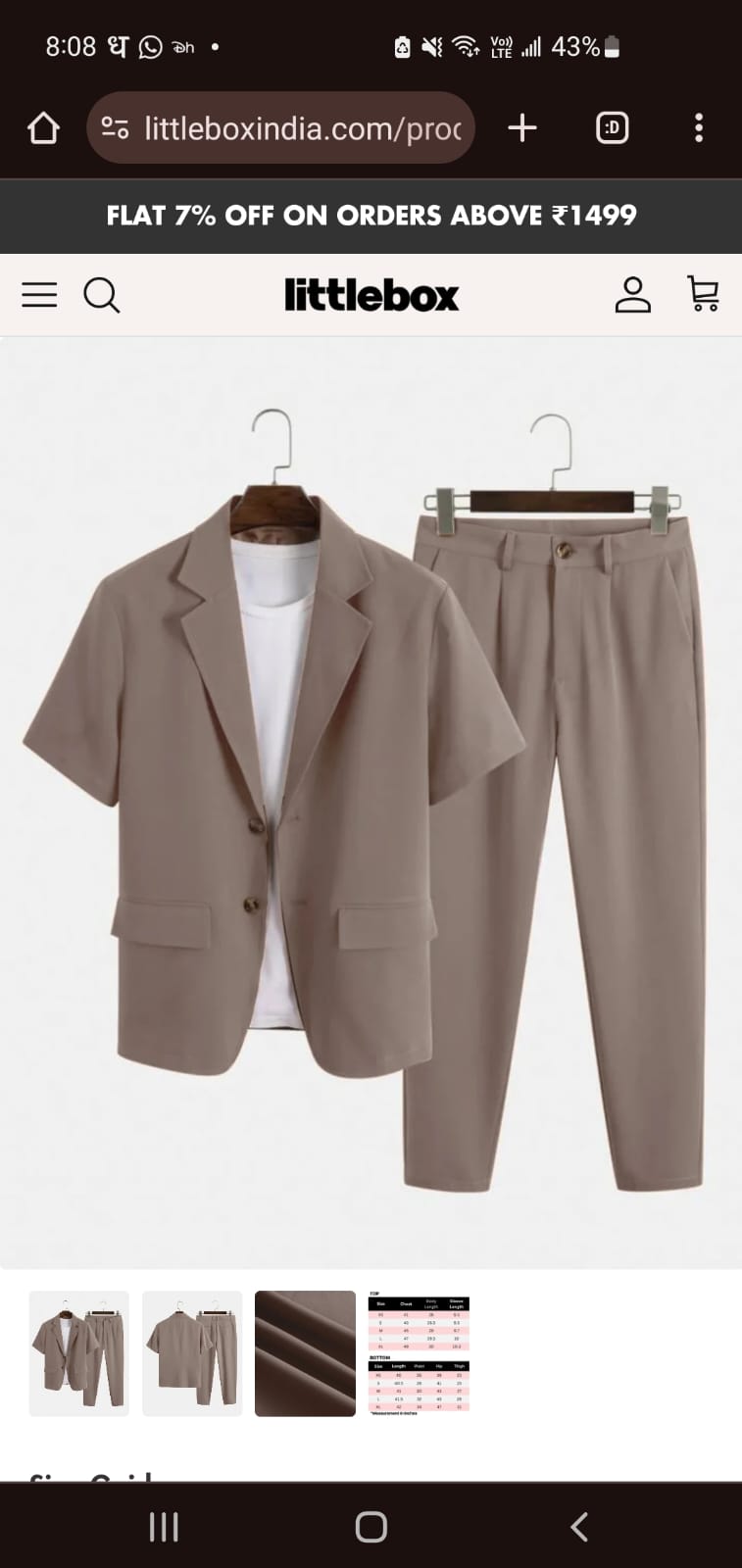 Short Sleeve Blazer and Pants